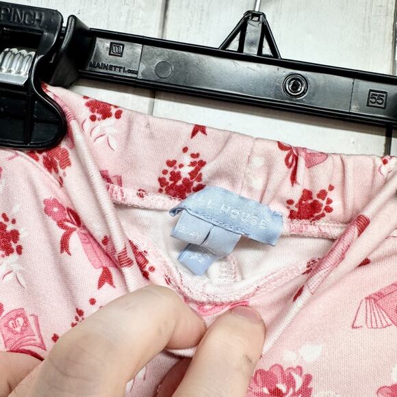 Hill House Pants Kids Sz 3-4Y The Tiny PJ Pants Love Letters Valentine Pink NWOT - Picture 2 of 4